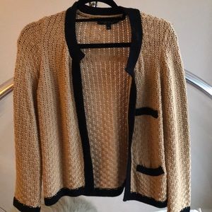 Beige sweater blazer